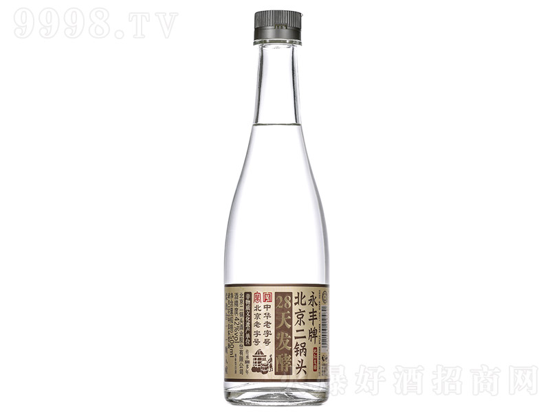 永丰牌北京二锅头酒28天发酵光瓶清香型白酒【42°500ml】